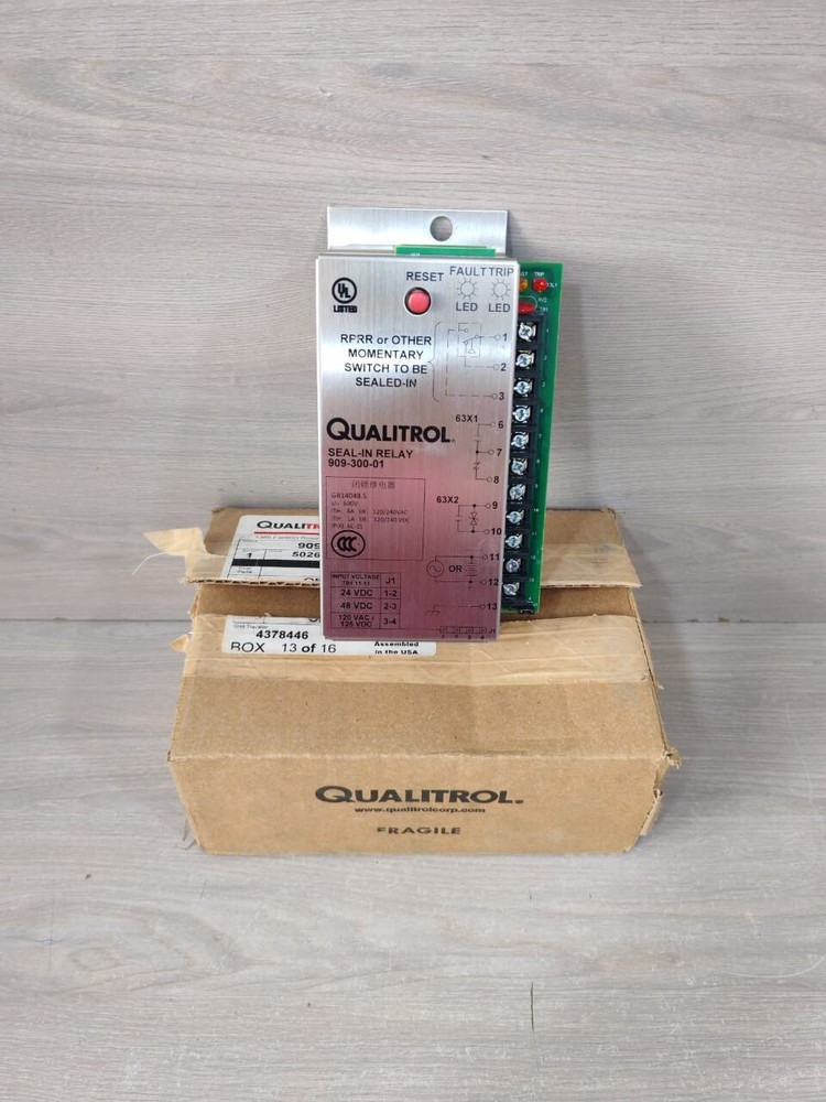 QUALITROL 909-300-01 SEAL- IN RELAY 24VDC – NEW WITH FILTHY BOX