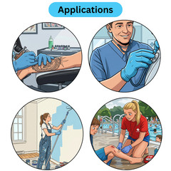 Blue Disposable Nitrile Gloves 3 Mil Medium, Latex-Free, 1000 Gloves per Case