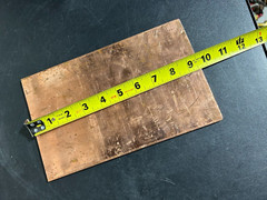 COPPER FLAT BAR PLATE 1/4″ x 6”H x 9 1/2”W .250” COPPER 110 SHEET