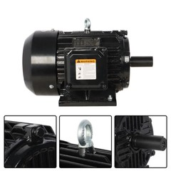 5 HP 3 Phase Electric Motor 1800 RPM 184T Frame TEFC 230/460 Volt Severe Duty