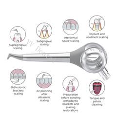 Dental Air Flow Teeth Polishing Polisher Handpiece Hygiene Prophy Jet 2/4 Holes