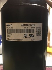 GMCC ASN46E1VZJ 115V 1Ph 60Hz LRA22 R410A Compressor