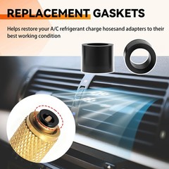 40083 HVAC Hose Gasket 1/4″, AC Charging Hose ORing Seals, LeakProof Replacem…