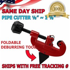 ﻿Pipe Tube Cutter 1/8″ to 1-1/8 OD Copper Brass Aluminum PVC Plumbing HVAC Tool
