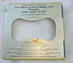 Milk Filter Discs Face Cover Perfection Dubl Chem Faced Metal Cover Schwartz Mfg