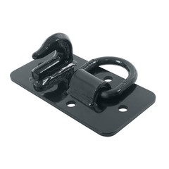 2 Pack Tractor Bucket Hooks with Tie down Ring, Grade 70 Forged Steel Black