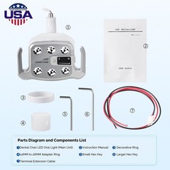 Dental LED Lamp Oral Lamp&LCD Display F Dental Unit Chair Adjustable Oral Light