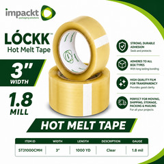 6 Rolls Clear Packing Tape 3 Inch x 110 Yds (330′) Carton Sealing Packing Tape