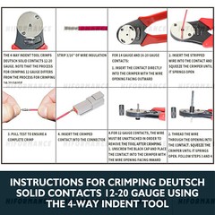 NEW 1750PCS Deutsch DT Connector Plug Kit With Deutsch Crimp Tool Auto Marine