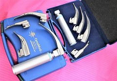 PREMIUM SET OF 5 LARYNGOSCOPE MACINTOSH MAC INTUBATION BLADES ANESTHESIA
