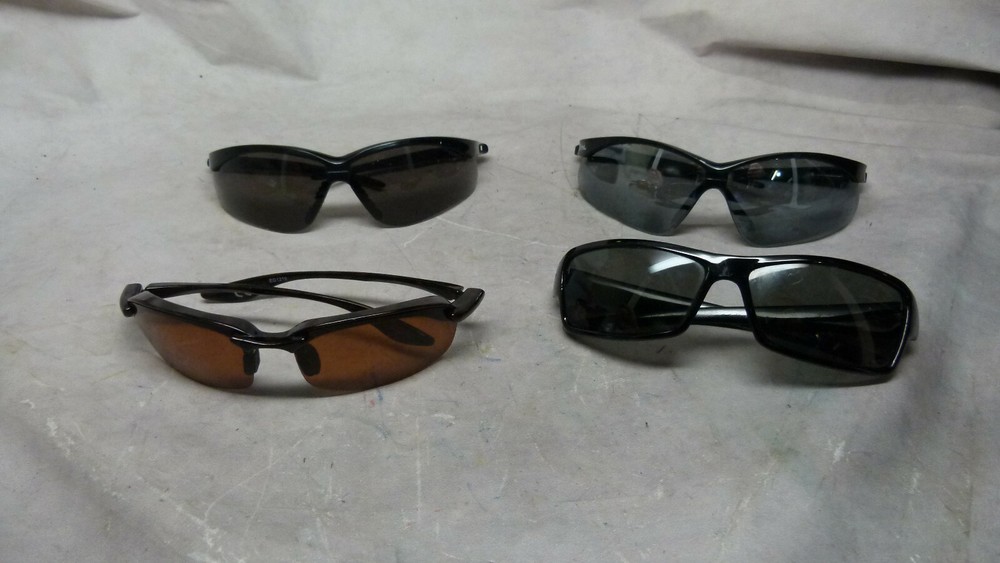 Lot of 4 – Assorted Safety Sunglasses Various Brands, Model, Styles, Colors (#5)