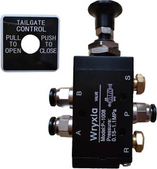 Air Valve Push-Pull 4 Way 2 Position Manual Dump Truck Tailgate Valve BAV010