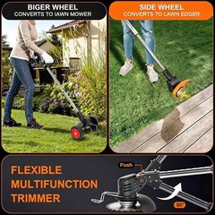 Cordless Weed Wacker 21V Stringless Weed Wacker Battery Powered Lightweight 3…