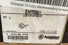Appleton ENR5201 Explosion-Proof Receptacle w/ Cover 20A, 125V (r53)