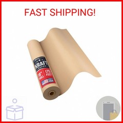 Bryco Goods Jumbo Kraft Paper Roll – Brown – 18″ x 2100″ (175′) – USA Made – Sui