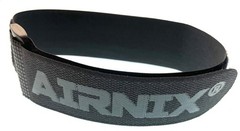 AIRNIX Hook and Loop Reusable Nylon Cinch Straps, Securing Cable Straps, Black