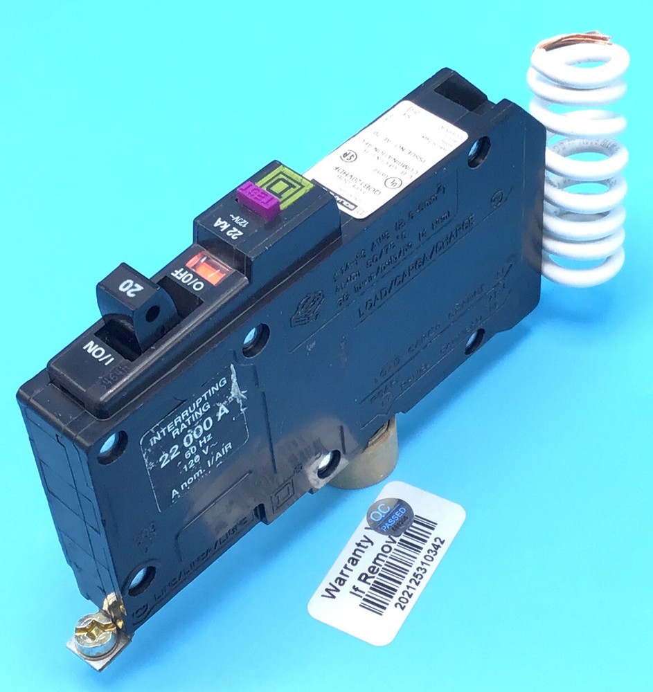 New Circuit Breaker Square D QOB120VHDF 20 Amp Dual GFCI/AFCI FOR Bolt On Panel