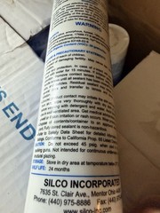 Case of 24 Silco RTV 4500 Food Grade High Strength Silicone Sealant White 10.3oz