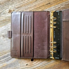 Filofax Metropol A5 Organizer Binder | Chocolate Brown Faux Leather
