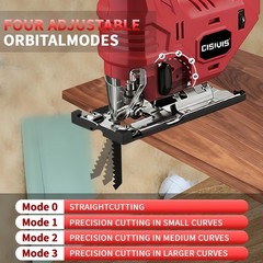 CISIVIS Jigsaw for Milwaukee 18V Battery, Cordless Jig Saw Tool, Brushless Motor