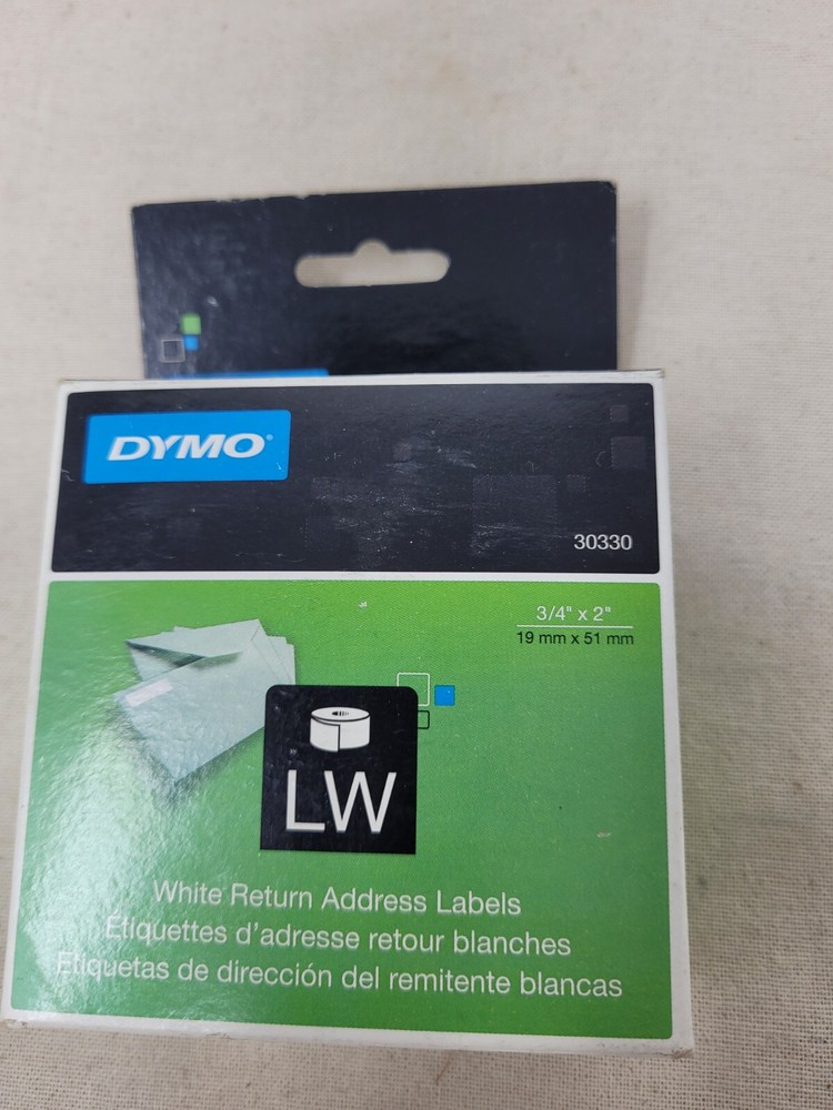 Dymo Lw 30330 White Return Address Labels 3/4 X 2″ Count 500