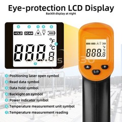 LCD Digital Non-contact Laser IR Infrared Thermometer Temp Meter Temperature Gun