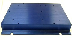 1 Large Flat Blue Aluminum Heat sink 8″ H x 1″ W x7″ L NEW 05S98-00012