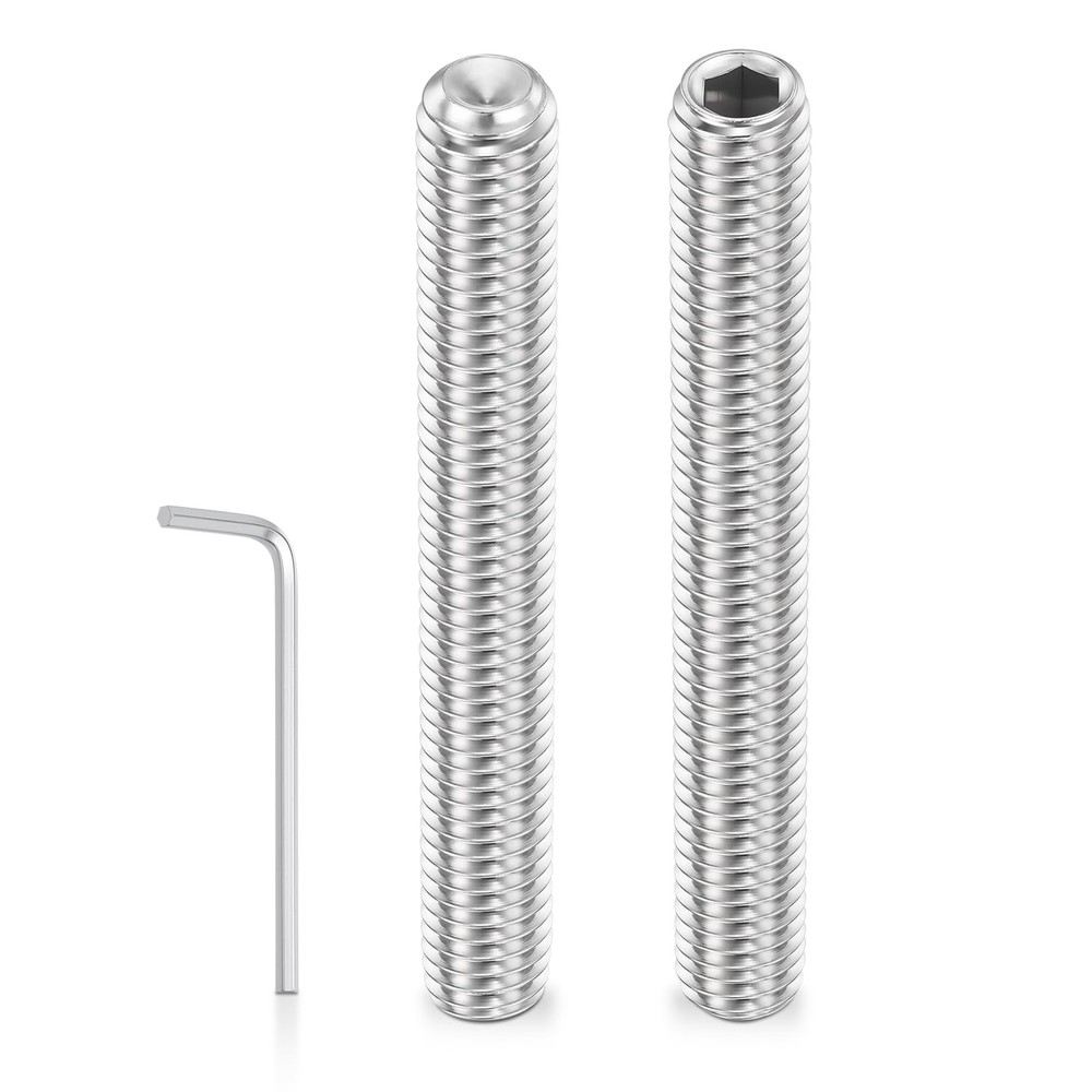 Kozelo 50pcs Cup Point Hex Socket Set Screws – [M5-0.8x40mm] 18-8 Stainless S…