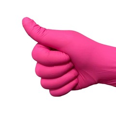 Fuchsia Nitrile Disposable Gloves 20/50/100PCS Pink Latex Free Cleaning