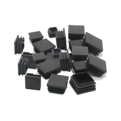 Square & Rectangle Plastic End Caps Blanking Plugs Tube Lnserts Various Sizes