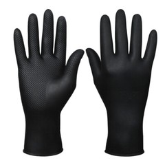 10PCS Reusable Black Hair Dye Gloves for Hair Coloring at Salon