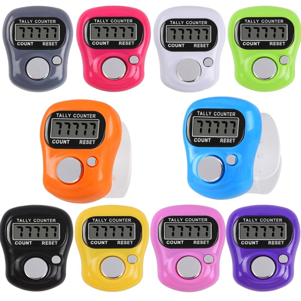 Electronic Tally Counter – 10 Pack Digital Clicker with 5-Digit LCD Display