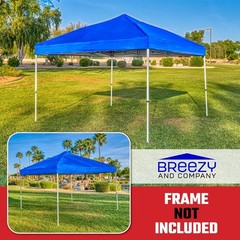 120 Inches UV Canopy Replacement Cover 10x10ft 420D Oxford Fabric