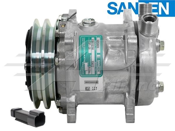 345-4547 OEM Sanden Compressor Fits CAT 272D 279D 297D 299D – 1 Year Warranty
