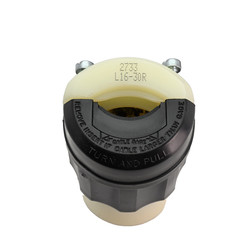 Leviton 2733 Locking Plug Black 30A 480V 3P 4 Wire Grounding L16-30R