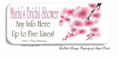 Wedding Anniversary Cherry Blossom Bridal Shower Personalized Address Labels