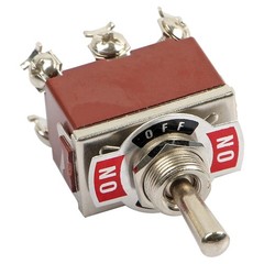 3X Heavy Duty DPDT ON/OFF/ON Toggle Switch 20A 125V/15A 250V Screw Terminals