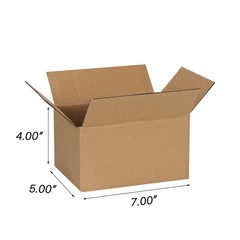 7x5x4 Inches Shipping Boxes Pack of 25, Small Corrugated Cardboard Box for Bu…