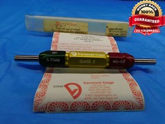 5.75 & 6.25 CL Z METRIC PIN PLUG GAGE GO NO GO 6.000 -.250 6 .2264 5.750 6.250