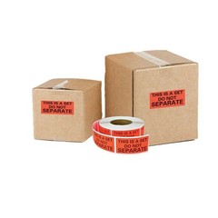 2-20 Rolls 500 Labels/R 1×2 This Is a Set Do Not Separate Sticker Warning Label