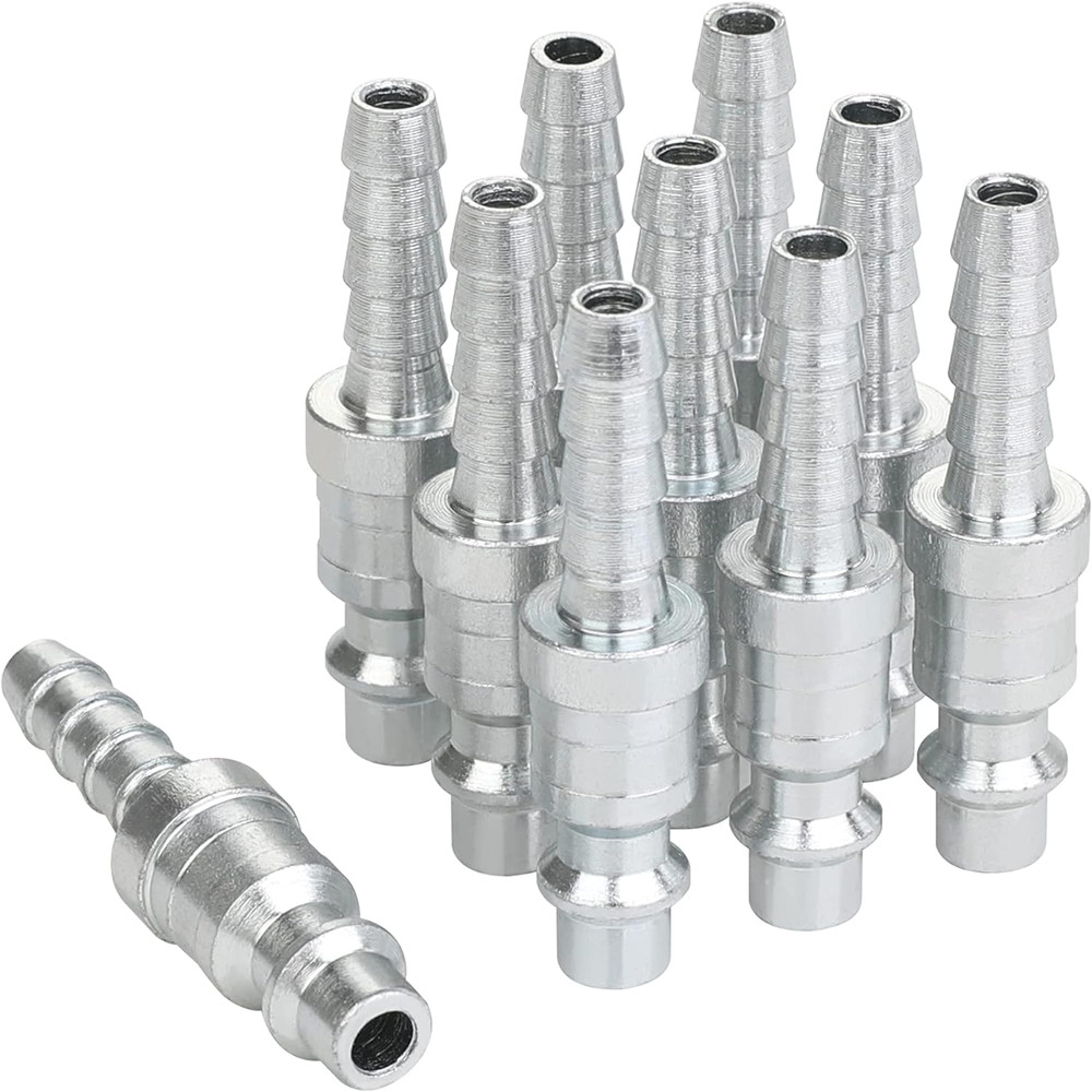 1/4 Air Plug with Hose Barb Industrial M-Fittings 1/4 Inch Flow Size. 1/4 Inc