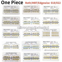 20Pcs Dental One Piece Brackets Mini/Standard Roth/MBT/Edgewise 018/022 Hooks