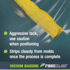 High-Temp No-Leak Vacuum Seal Tape, Yellow, 25Ft – Vacuum Bagging Supplies, Vac