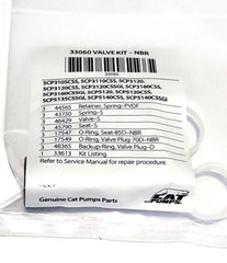 Cat Pumps 33060 VALVE KIT OEM for 5CP3120 – 5CP5120- 5CP5140 BE