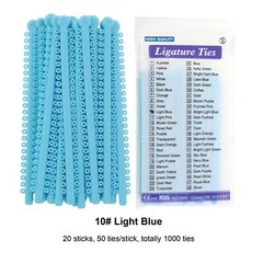 1000PCS Dental Orthodontic Ligature Ties Braces Elastic Rubber Bands Multi-Color