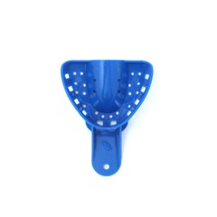 2Pcs Dental Plastic Impression Tray Denture Materials Dental Tray Upper+Lower