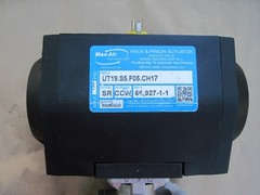 Max-Air UT19.S5.F05.CH17 Rack & Pinion Actuator w/ 2″ Ball Valve, NEW