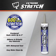Extreme Stretch 10.1 Oz. Slate Gray Premium Crackproof Elastomeric Sealant (12-P