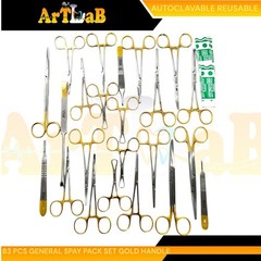 SPAY PACK KIT GERMAN PREMIUM QUALITY 101 PCS VETERINARY DENTAL SURGICAL TOOLS