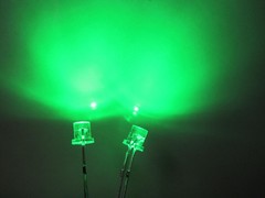 100pcs, 3mm Red Yellow Blue Green White Flat Top LED Wide Angle Leds Diode Lamp